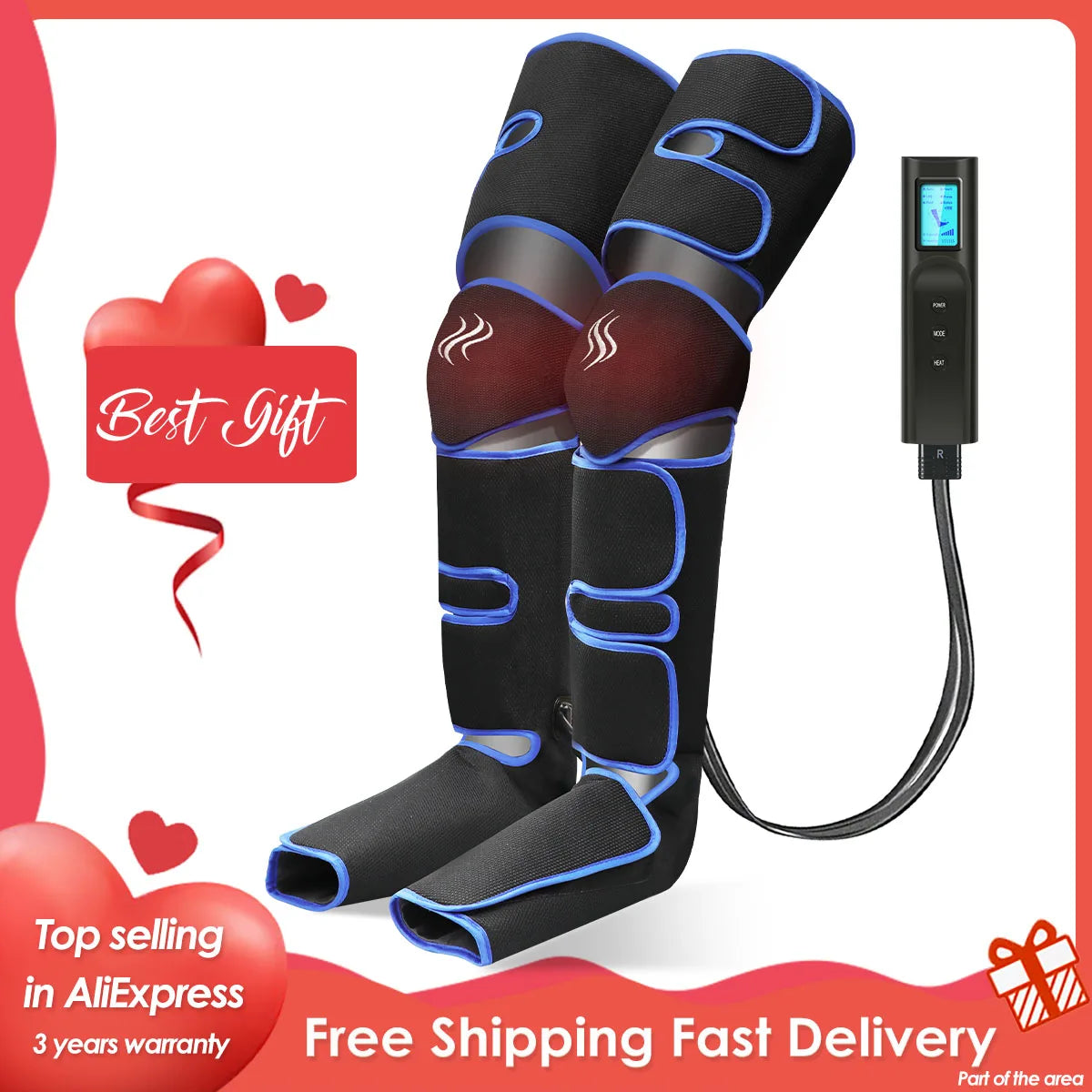 360° Air Compression Ultimate Leg Massager – Relieve Tension, Boost Circulation & Relax Muscles