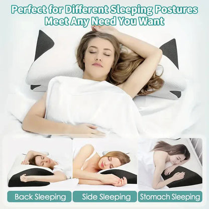 Memory Foam Neck Pillow – Orthopedic Support for Comfortable Sleep & Cervical Relief