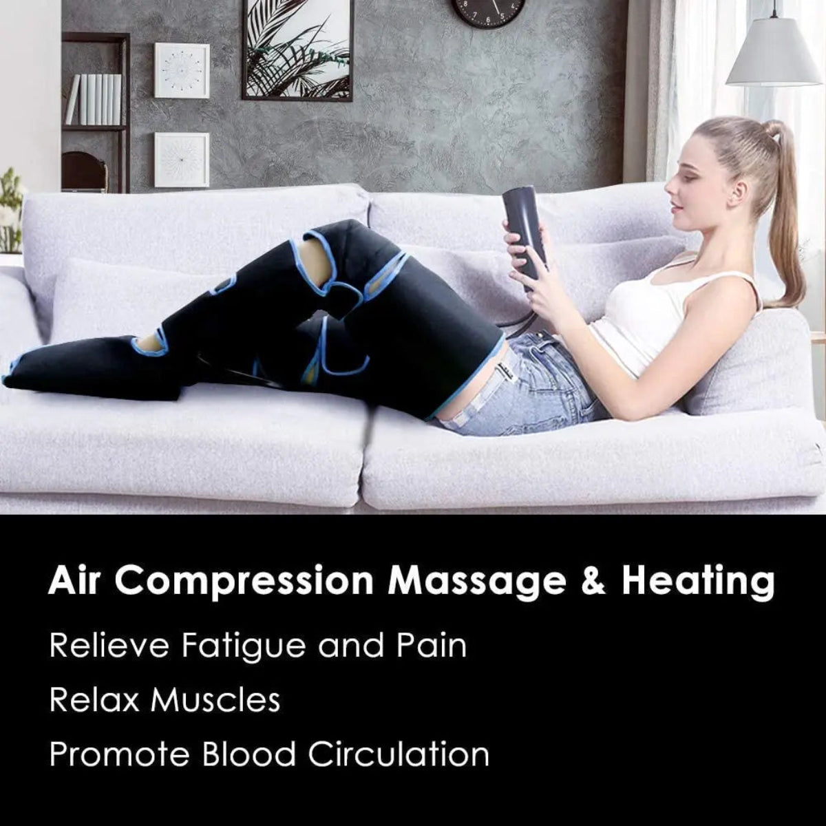 360° Air Compression Ultimate Leg Massager – Relieve Tension, Boost Circulation & Relax Muscles